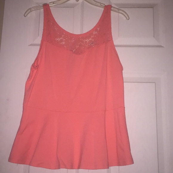 Express peplum tank top with zipper. Size … - Picture 1 of 3